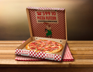 Pizzakarton Pizza Flitzer
