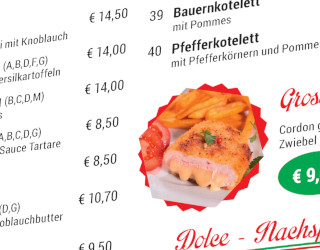 Auszug Speisekarte Primavera