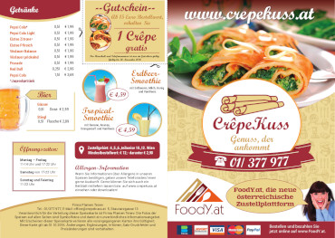 CrepeKuss Speisekarte