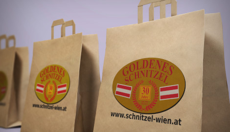 Papiersackerl Goldene Schnitzel